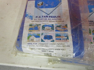 (5) (New) Tarps