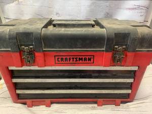 lot 61 image: Craftsman 23 Toolbox with Tools