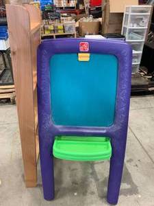 lot 109 image: Step 2 Easel for Two Chalkboard & Eraserboard plus Ladder