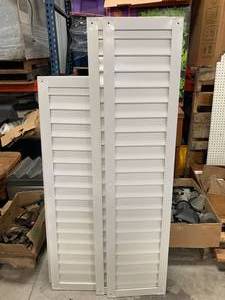 lot 112 image: Lot of 4 Metal Shutters 14 14 x 50-60