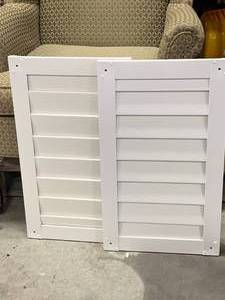 lot 113 image: Lot of 2 Metal Shutters 14 14 x 24