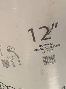 lot 129 image: Lot of 5 Removable Concrete Forming Tube 12 x 4