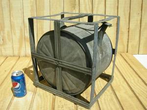 lot 14 image: Antique OilLiquids Roller Dispenser