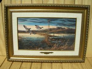 lot 84 image: Terry Redlin Spring Run-Off Wildlife Print
