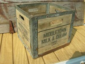 lot 132 image: Vintage Milk Crate
