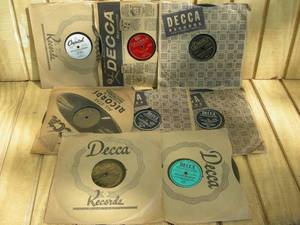 lot 141 image: Vintage Group 78rpm Records, LPs
