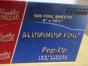Dixie Cups and Foil Sheets