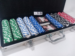 Professional 500 Poker Set with Case