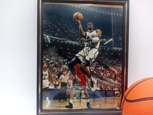 Horace Junior Grant #54 autographed 8x10, mini-basketball and Orlando Magic NBA plaque
