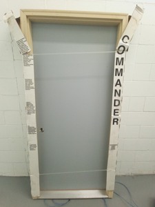 Commander� 30 W x 80 H Primed Steel Flush Exterior Door System - Right Inswing