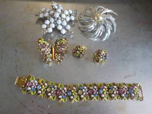 Matching Bracelet, Pin,  Earrings a...