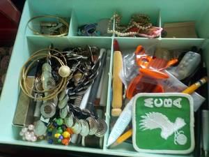 Craft Lot, Jewelry in a Rubbermaid ...