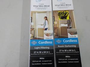 2 Mainstays 1 Vinyl Mini Blind 27...