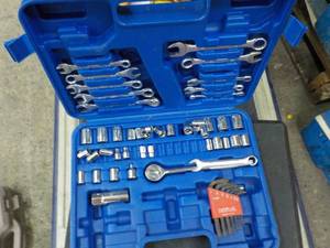 Pallet of Tools, Bike Parts, Wood I...