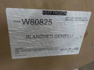 25 lb. Case of Frozen Blanched Gemi...