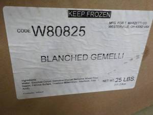 25 lb. Case of Frozen Blanched Gemi...