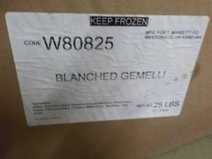 25 lb. Case of Frozen Blanched Gemi...