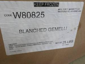 25 lb. Case of Frozen Blanched Gemi...