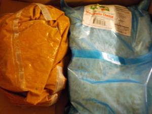 1 pkg 5 lb. Mozzarella Cheese and 1...