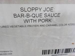 15 lb. Case of Frozen Sloppy Joe Ba...