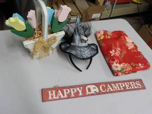 Happy Campers Metal Sign, Material,...