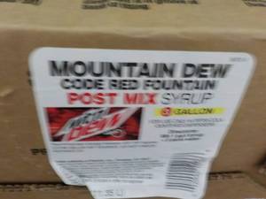 3 Gallon Mountain Dew Post Mix Syru...