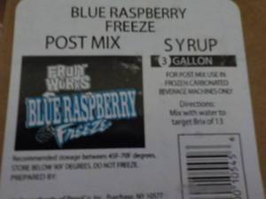 3 Gallon Blue Raspberry Freeze Post...