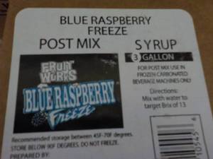 3 Gallon Blue Raspberry Freeze Post...