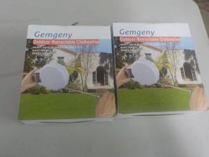 Lot of 2 Gemgeny Outdoor Retractabl...