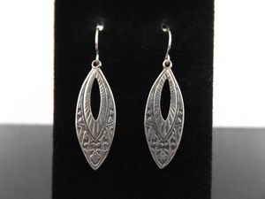 .925 Sterling Silver Hook Dangle Earrings