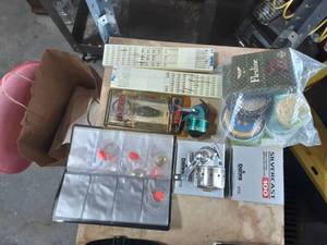 lot 39 image: Hooks, Lines, 2-Daiwa Silver Cast Reels & New Rapala Clipper Combo