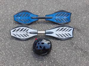 lot 63 image: 2-Ripsticks, 1-Helmet