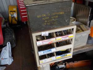 tool storage with contents and meta...
