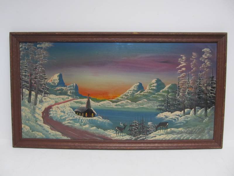 Vintage Gayle Pletan Oil popular Painting