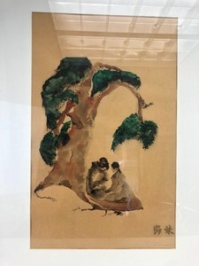 lot 31 image: Old Vintage Original Signed Chinese Watercolor Painting The Farewell - Marrying Maidens