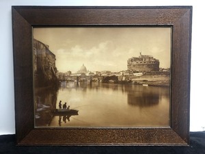 lot 100 image: Large Antique Oak Framed Photgravure 