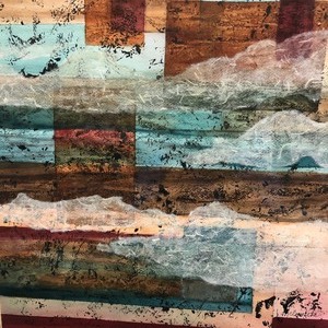 lot 115 image: Framed Signed J. McCormick Textured Lithograph