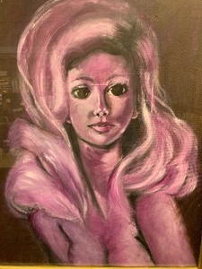 lot 175 image: Vintage Framed Oil on Canvas Nude Portrait Painting