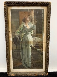 lot 176 image: Antique Framed Victorian Lithograph Print
