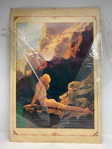 lot 182 image: Large Maxfield Parrish Unframed Print Wild Geese