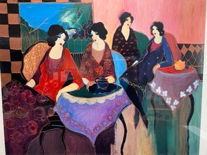 lot 185 image: Framed ITZCHAK TARKAY Serigraph Two By Two 