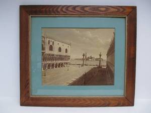 lot 196 image: Large Antique Framed Photgravure Print - Venice