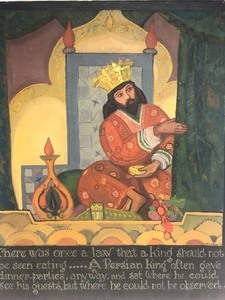 lot 3 image: Signed Dated 1925 Oil On Canvas Story Book Illustration Painting