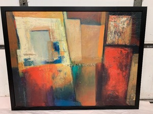 lot 118 image: LARGE Textured Abstract Wall Hanging