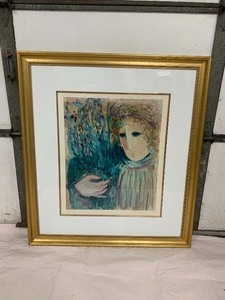 lot 204 image: &nbspFramed Signed Numbered BARBARA ATWOOD Offset Lithograph