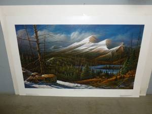 lot 2 image: Terry Redlin Print