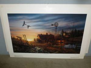lot 5 image: Terry Redlin Print