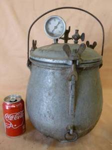 lot 27 image: Antique Pressure Cooker