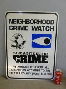 lot 32 image: Metal Sign