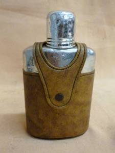 lot 112 image: Vintage Whiskey Flask